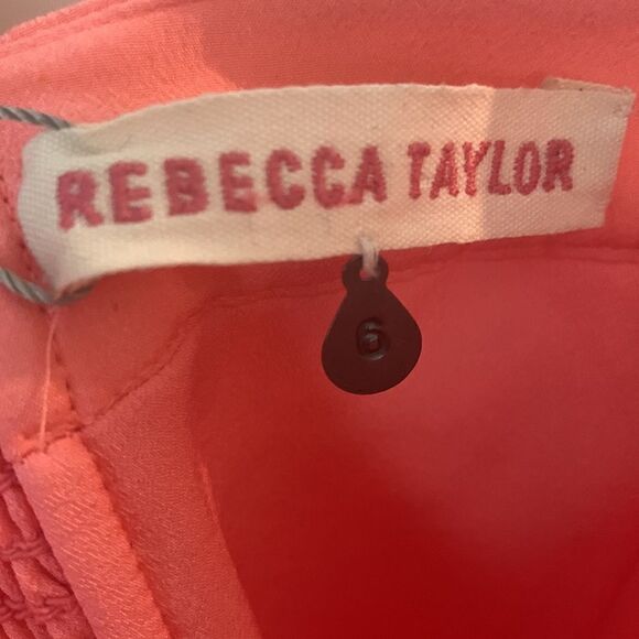 Rebecca Taylor Strapless Eyelet Silk Mini Dress – NWT, Size 6 - Picture 7 of 10